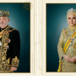 Gambar Rasmi Yang di-Pertuan Agong Sultan Ibrahim dan Raja Permaisuri Agong Raja Zarith Sofiah.