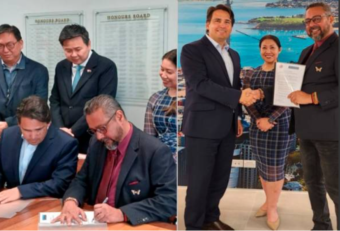 MoU ini menunjukkan komitmen kami dalam mempererat hubungan dan mencari peluang baru untuk kerjasama ekonomi, kata Ketua Pegawai Eksekutif Dewan Perniagaan Auckland, Simon Bridges, semasa majlis penandatanganan perjanjian.